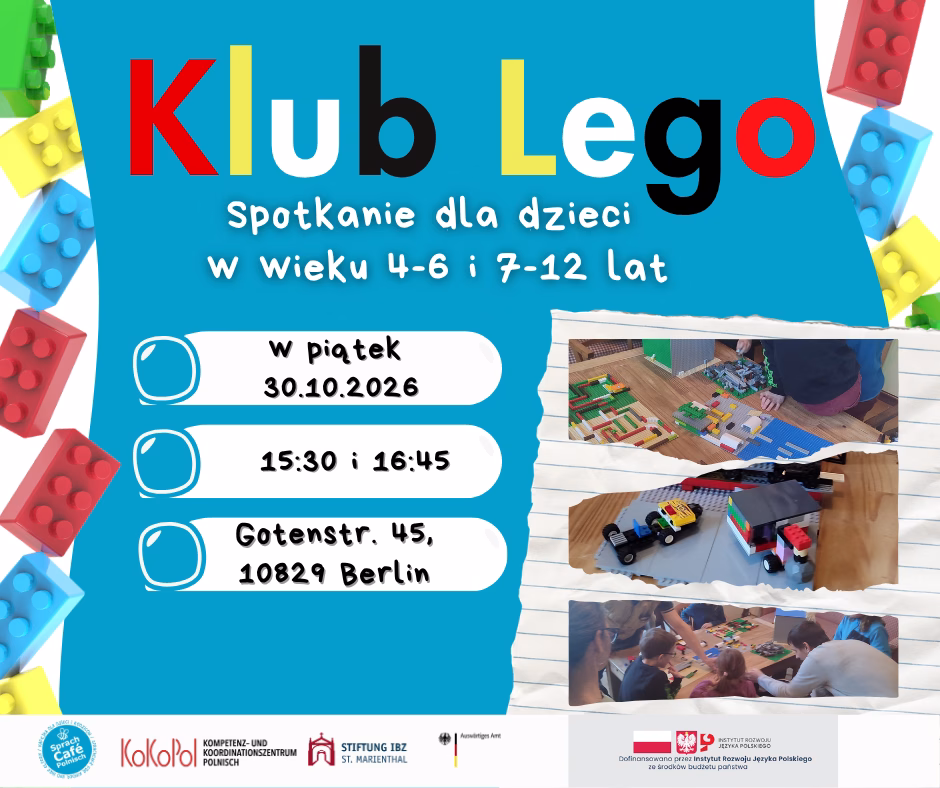 Klub LEGO® – warsztaty dla dzieci 4–6 i 7–12 lat
