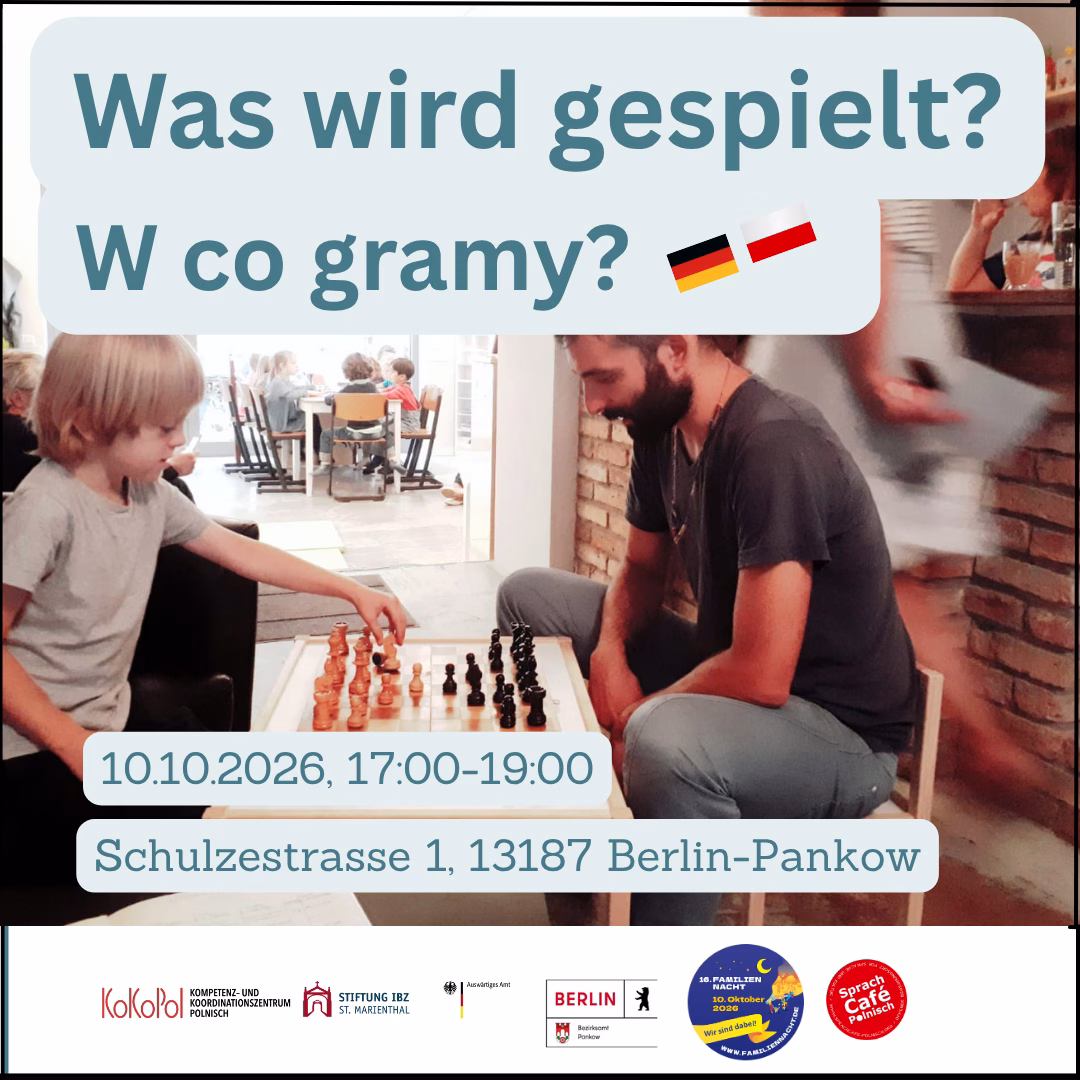 Was wird gespielt? W co gramy? – 10.10.2026 – Zapraszamy do Pankow!